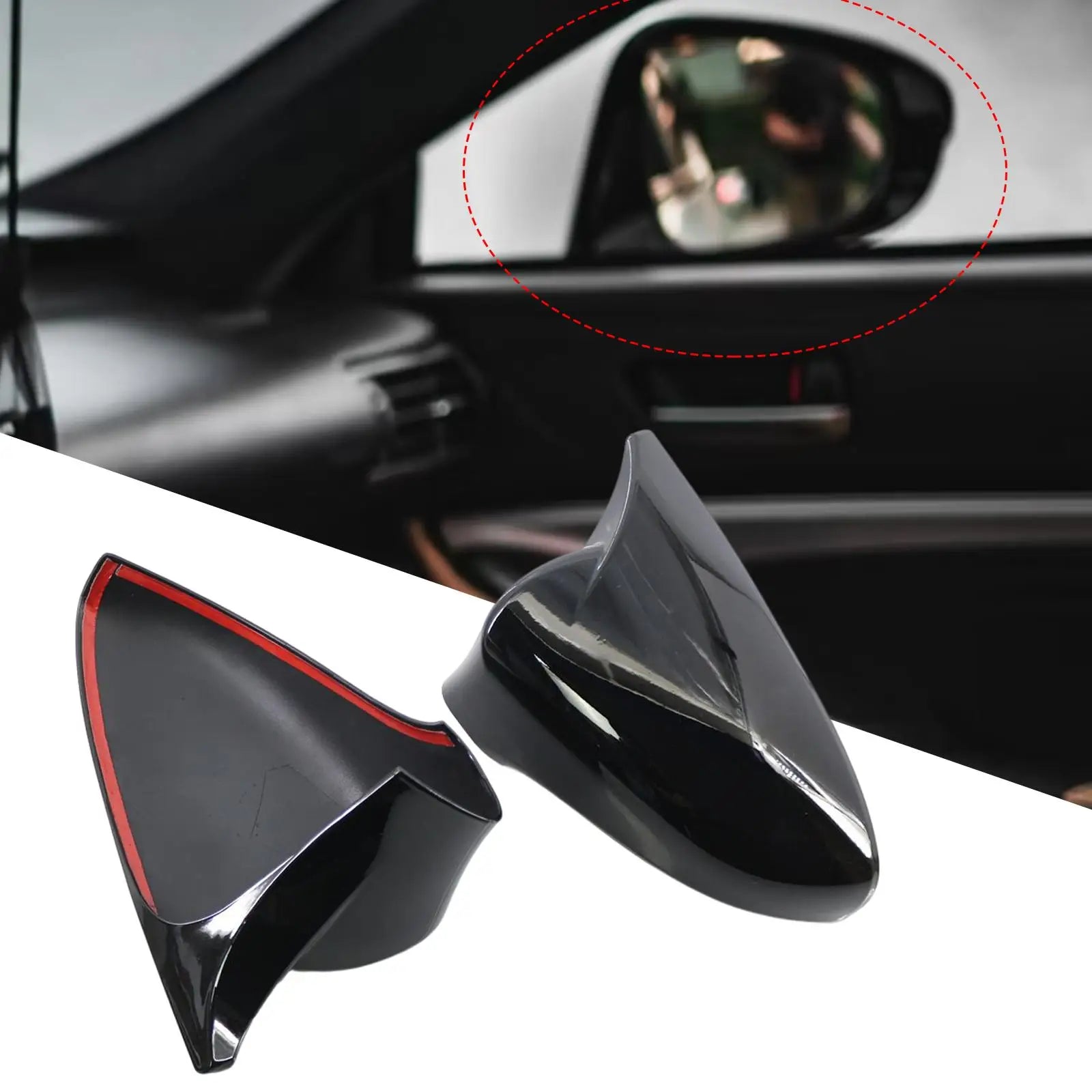 2x Vehicle Side View Mirror Covers for Lexus GS Gsf IS200/250/300/350